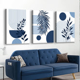 Toile - Blue Geometry